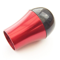 20mm Red Aluminium Butt Cap